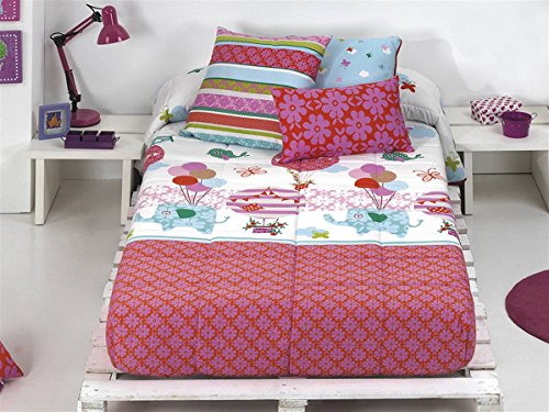 CAÑETE - Edredón Ajustable Globe Cama 90 - Color Globe A