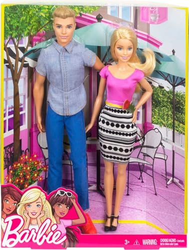 Muñecos Barbie y Ken 2-Pack con ropa colorida miniatura 5