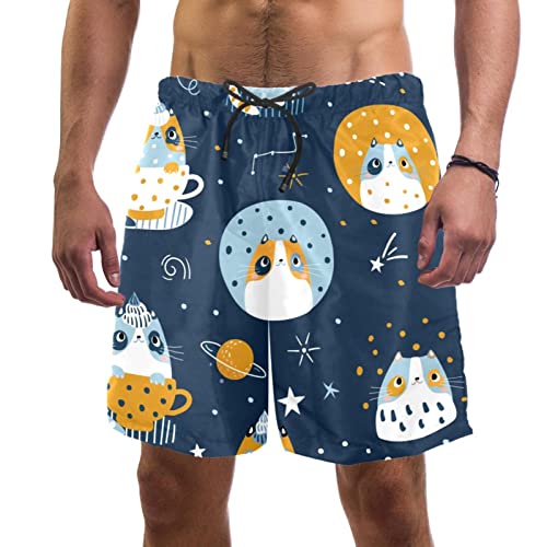 Short de plage HadHfun imprimé chats pour les vacances d'été