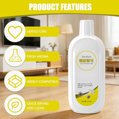 Bodenreiniger Bodepflege 500ml, Wischroboter Reinigungsmittel für Saugwischer mit Gartenia Duft, Floor Cleaner Schmutzentfernend & Pflegend Ideal Für Laminat, Parkett & Fliesen