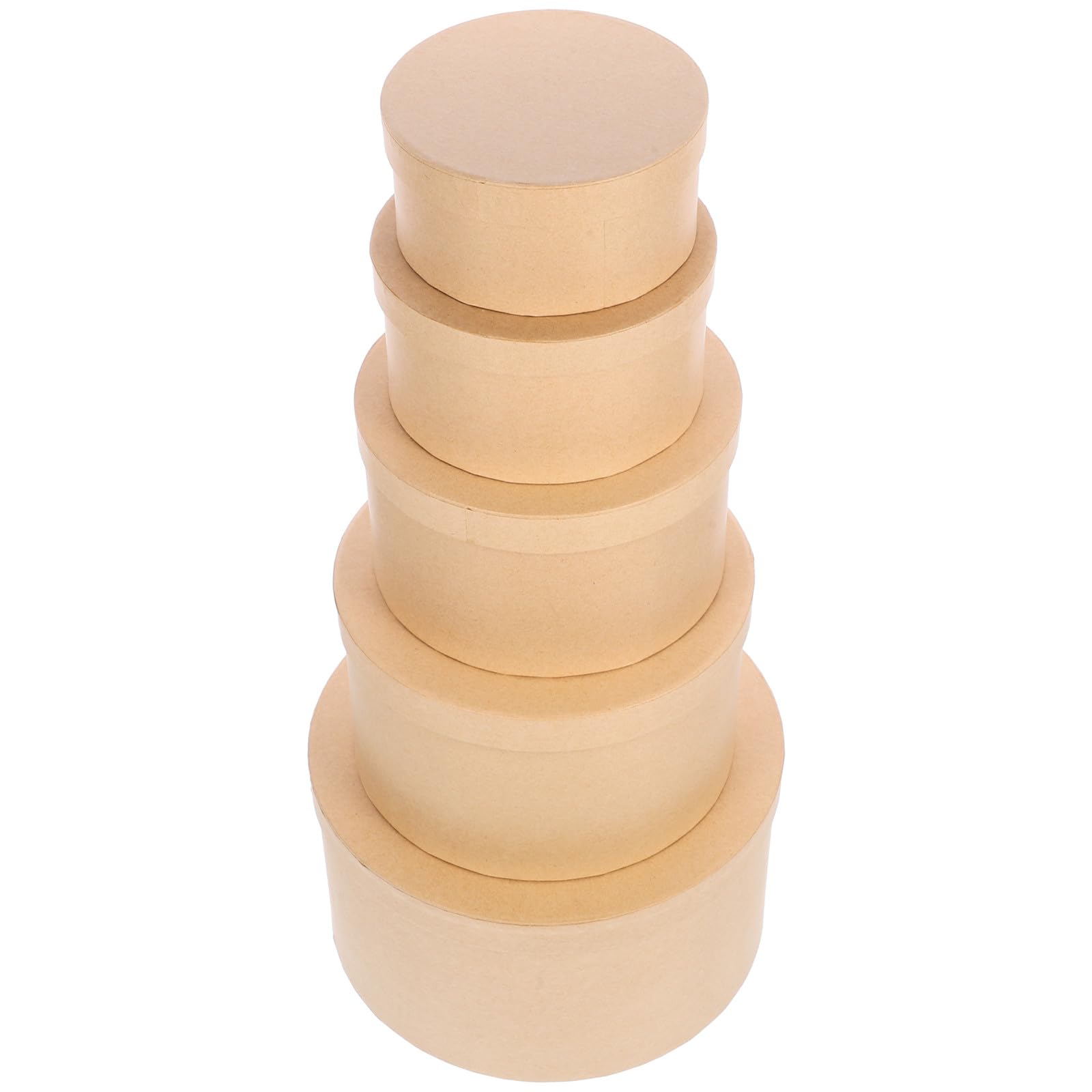 GALPADA Set di 1 Scatola Regalo Rotonda in Carta Kraft Color Cachi, Elegante e Delicata, per Decorazioni da Stanza e Confezioni Regalo Dolci Inclusi