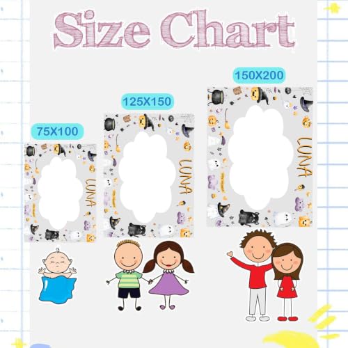Image of OLIVE OLIVIA Personalized Monthly Baby Milestone Blanket,50 inchx60 inch | Baby Months Blanket, Perfect Custom Newborn Gifts With Star Frame