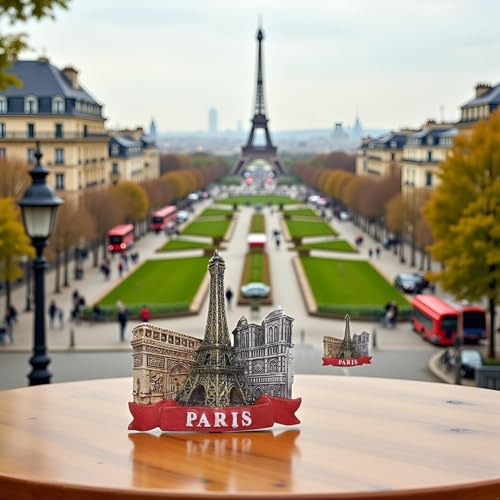 Imán para refrigerador 3D Torre Eiffel París de resina miniatura 3