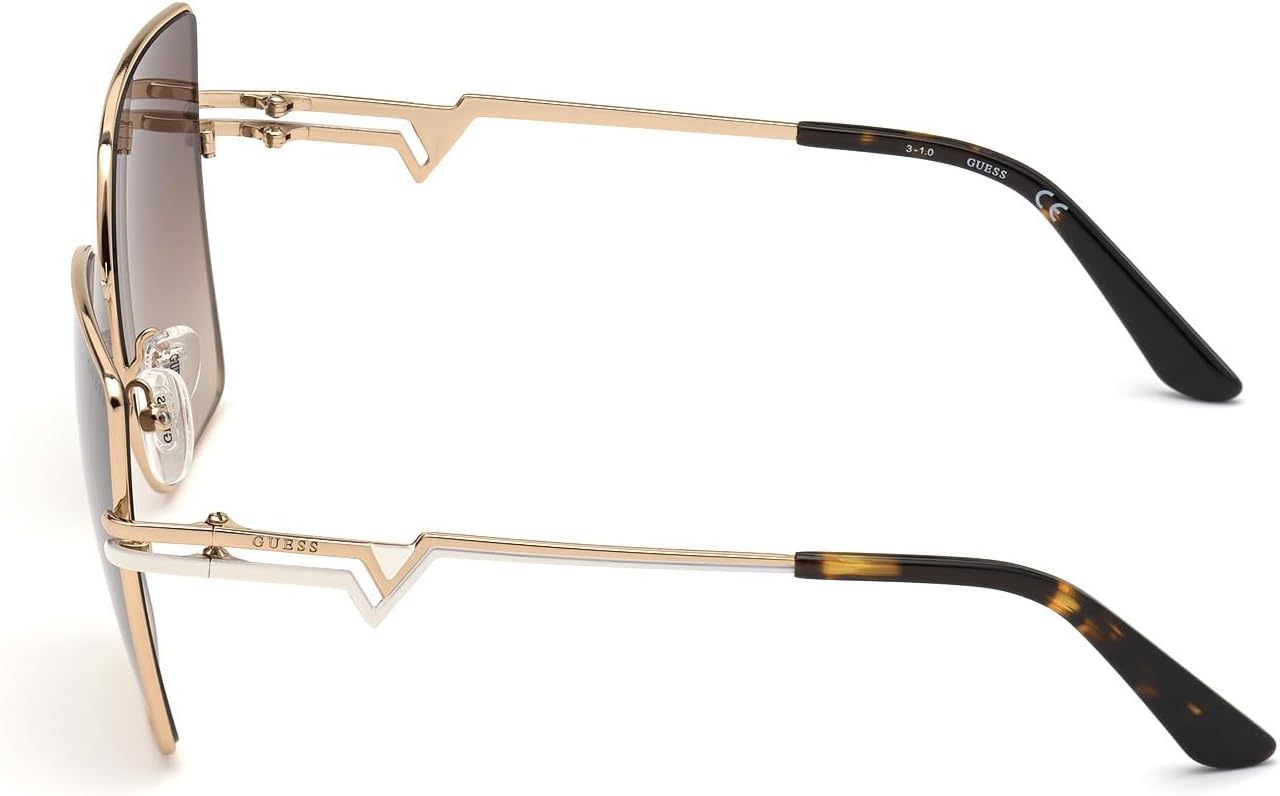 GUESS GU7733 ROSE GOLD/BROWN SHADED 61/14/140 women Sunglasses