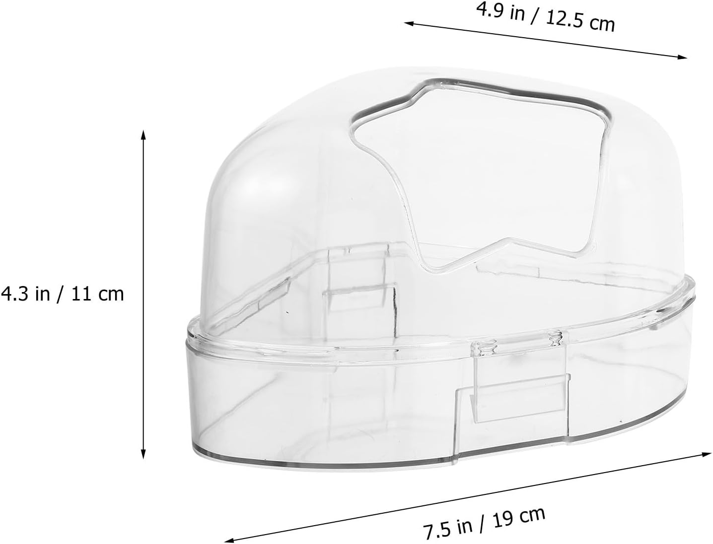 BESTOYARD Hamster Bath Tub Small Pet Bathroom Container Compact Plastic Animal Habitat with Lovely Shape for Hamster Bathing Use Random Color image 2