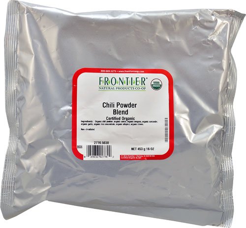 Frontier Natural Products Organic Chili Powder Blend -- 16 oz - 2 pc