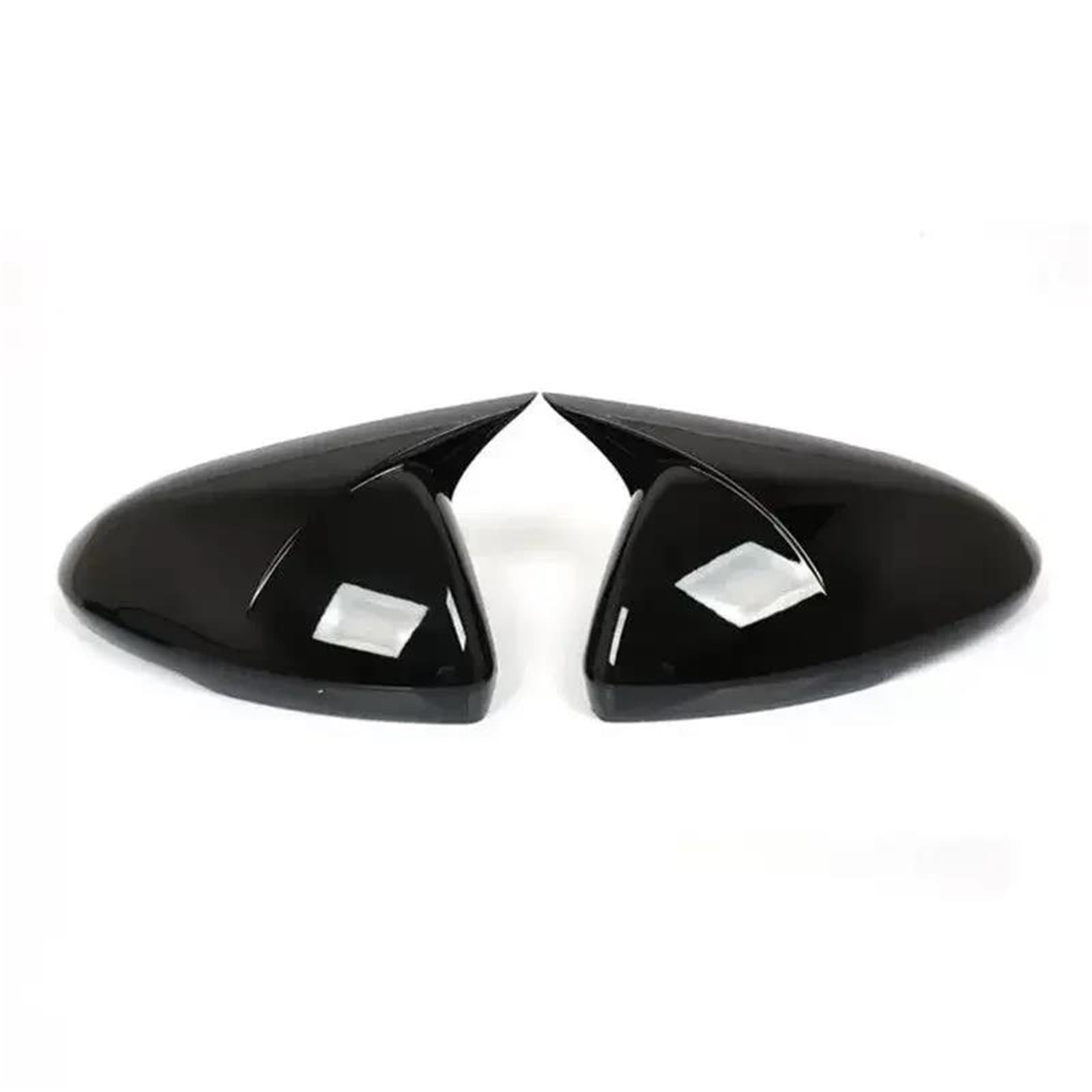 for Chevrolet for Cruze 2016-2019 Car Rearview Side Wing Mirror Cover Cap Exterior Door Housing Trim Adhesive Sticker Car Wing Mirror Covers(Gloss Black)