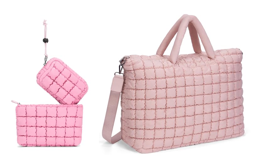 makeup bag pink+weekender bag pink