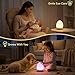 L LOHAS LED Egg Night Light for Kids, Baby Night Light with 7 Colors Changing,Stepless Dimming Brightness, BPA Free, Rechargeable & Touch Control, Nursery Night Lamp for Breastfeeding