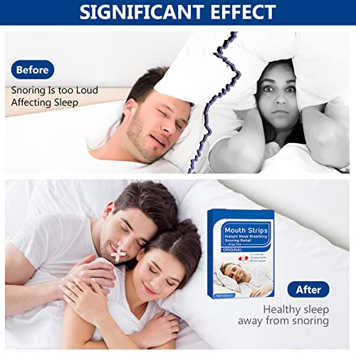Mouth Tape For Sleeping, Sleep Mouth Tape, Anti Snoring Mouth Strips For Less Mouth Breath, Improving Nasal Breathing & Nighttime Sleeping-60Pcs #TOP1