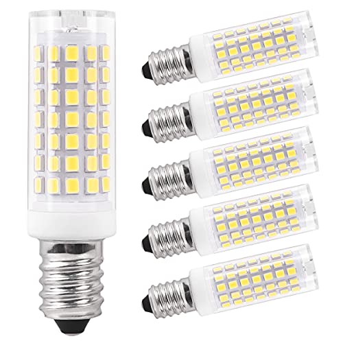 AIMHEIM E14 Ampoules LED Dimmable 5,5W Équivalent à 60W 600 Lumens, Ampoule E14 Blanc Froid 6000K, AC 220-240 V Culot Vis Edison LED E14 Lampes Mais pour Hotte de Cuisine, Lot de 6 Cover