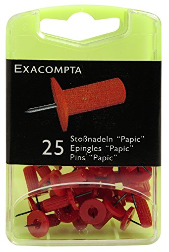 Preisvergleich Produktbild Exacompta rund Stecknadeln Rot (25 Stück)