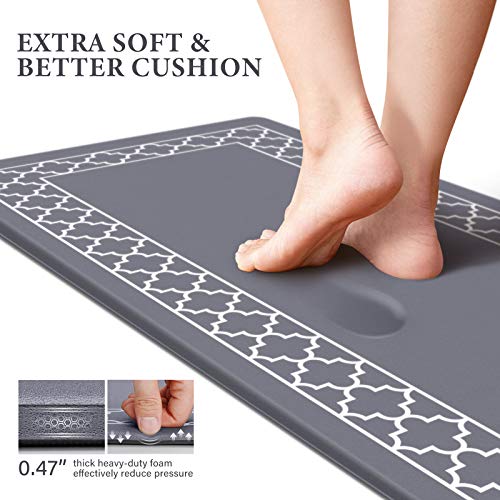 LuxStep Kitchen Mat Set of 2 Anti Fatigue Mat, Non Slip Kitchen Rugs and Mats Waterproof Memory Foam Kitchen Rug… - Image 5