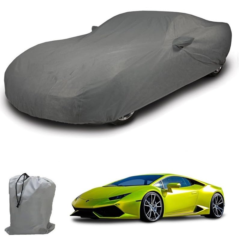 Image of ARCUATE Triple Layer Custom fit Car Body Cover for Lamborghini Huracan Without Spoiler |Top Layer Dustrproof | Middle Layer Waterproof | Bottom Layer Scratch Protection | Outdoor Indoor Fabric