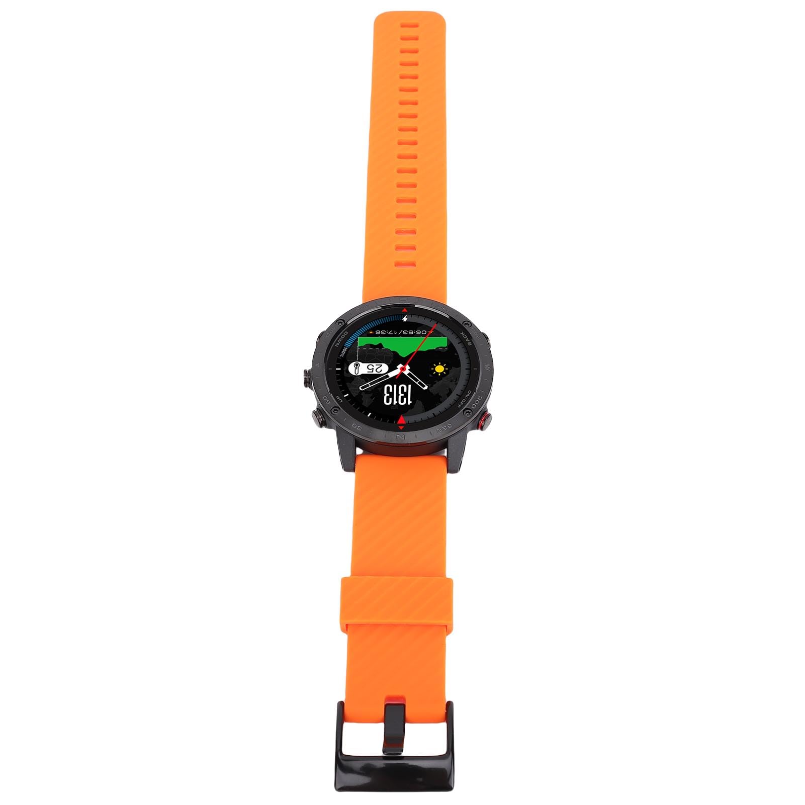 Smart Watch da Uomo Leggero in Lega Ti 50M Impermeabile Smartwatch Sportivo Fitness per Immersioni e Corsa