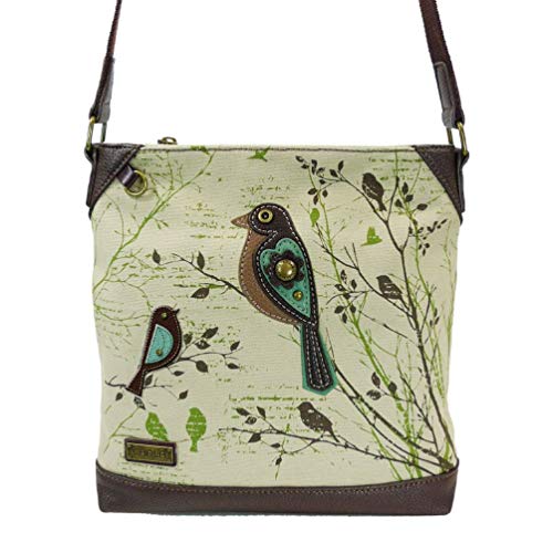 Chala Handbags Safari Bird Canvas Crossbody Bag Purse2