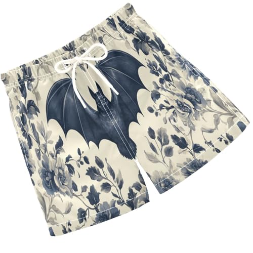 Pigsaly Boys' Swim Board Shorts Elegant Bat Boy's Swim Trunks Kids Swimwear 3T Multicolor