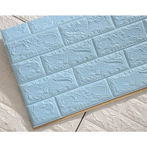 Image of Barebeauty 3D Wall Panel Wallpaper, Self Adhesive PE Foam Brick Sticker, Waterproof Peel & Stick Wall Covering for Home, Bedroom & Living Room Decor, 70 x 77 cm (Pack of 2, 11.6 Sq. Ft. Approx)