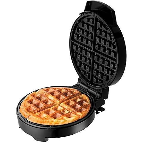 Lumme Waffle Maker Electric Waffle Maker Machine Waffle Iron for Individual Waffles, Paninis, Hash browns, other on the go Breakfast, Lunch, or Snack (Black) Cover