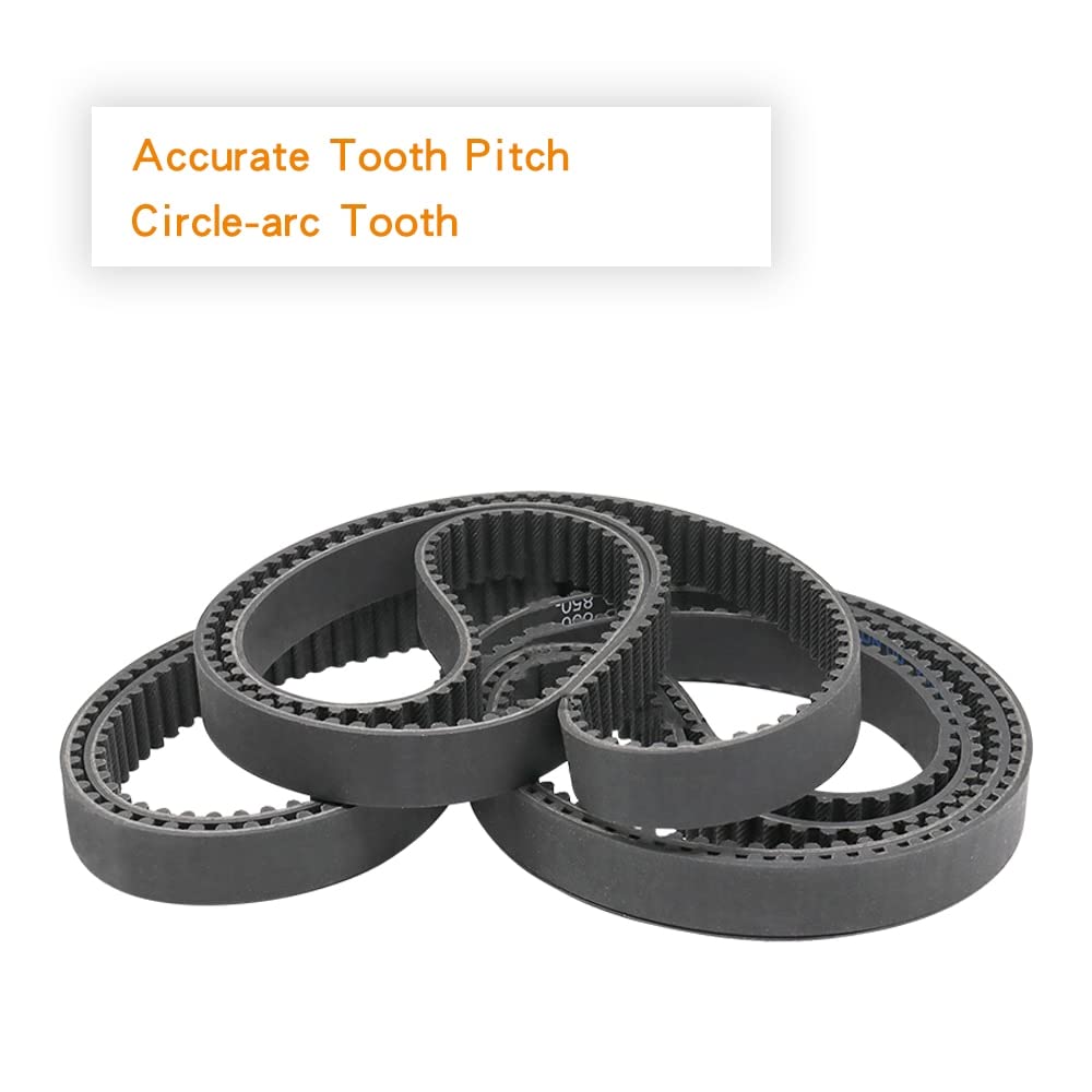 Geschlossener Gummiriement 5mm Teilung HTD 5M Zahnriemen Geschlossen – 10 Mm Breite, 5 Mm Teilung, Länge 175–435 Mm – Gummiriemen Für 3D-Drucker & Co