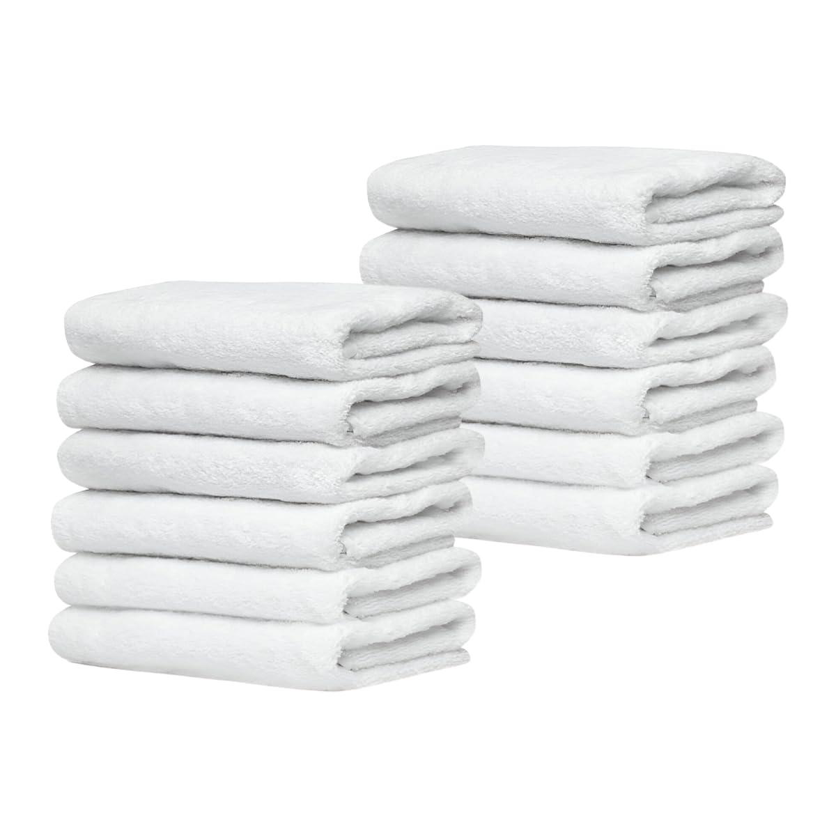 Terry Towelling Nappies for Newborn Babies. 100% Cotton White Terrie Burp Towel*** Pack of 12***Diapers, Wipes, Baby Washable Cleaning Cloth, Reusable, High Absorbent, Super Soft.