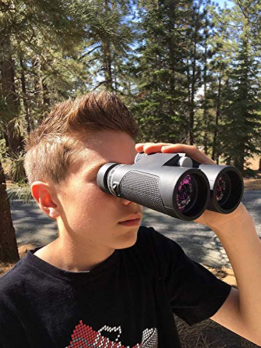 Image of Roxant Authentic Evolution Binoculars for Adults High Powered Astronomy -Stargazing, Light Weight, Nightvision & Bird Watching Binoculars for Adults, 10x42 HD, Long Range, Compact, Weatherproof + Case