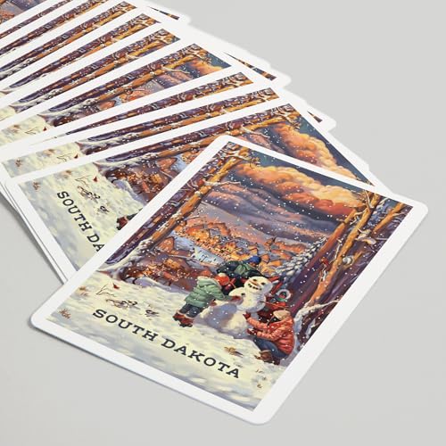Lantern Press South Dakota, naipes poker vintage 52 cartas miniatura 5