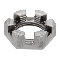 Vista 2 de Cojinete de eje de remolque Tuercas del eje del castillo "1, arandelas de eje 1", pasador de chaveta, arandela de espiga - 1 juego