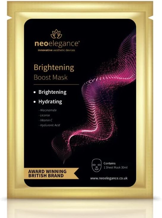 Brightening Boost Sheet Mask - Illuminate Skin | Award-Winning Neo Elegance UK