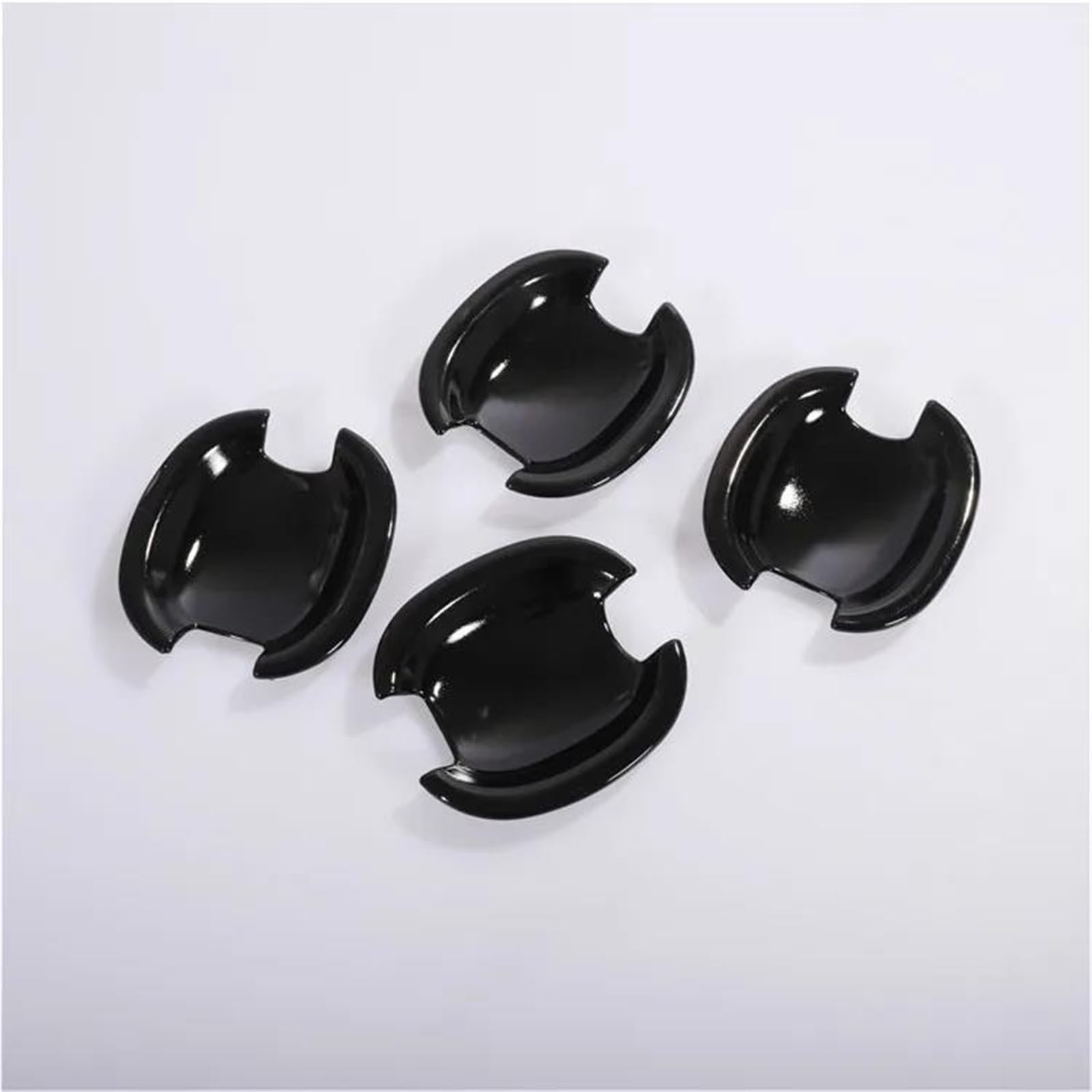 Qibbei Style10 Door Handles Gloss Black Chrome Car Door Handle Covers Stickers For Skoda For Citigo 2011-2017 Styling Accessories