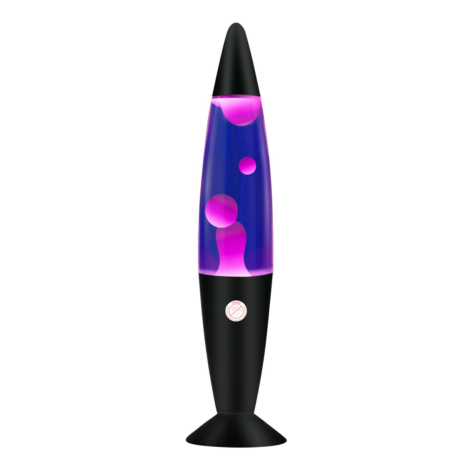Vanful 16 Inches Purple Magma Lamp with White Wax Black Base Soothing Liquid Motion Lamp Home Decoration Bedroom Living Room Night Light for Adults Kids Boys Girls