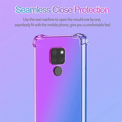Miniatura 4 de Funda para Mate 20, funda HMA-L29 HMA-L09, funda transparente para teléfono con degradado, delgada, antiarañazos, flexible, funda protectora a