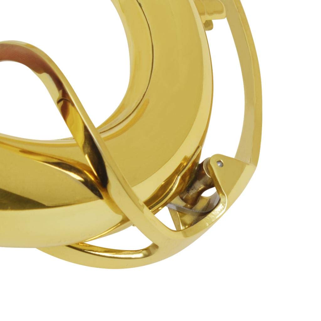 Sassofono Tenore Sax a Collo Baritono e Flat in Ottone Laccato Oro - Sharplace 1 Pezzo