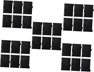 Amosfun 30 Peças Divisórias De Caderno A5 Inserir Abas De Fichário Divisórias De Fichário De Orçamento Divisórias De Índice De Seção Divisórias De Página Caderno Perfurado Divisórias De