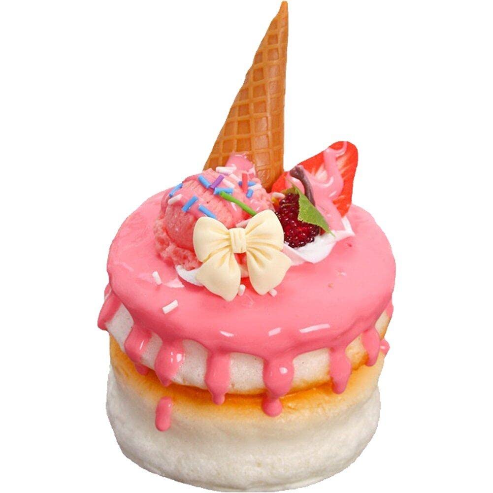 Danlai 1pc Artificial Double Cake Dessert Fake Food Decoration Photography Pro Food Simulation Cake Model Tea Table Decoration Ck008