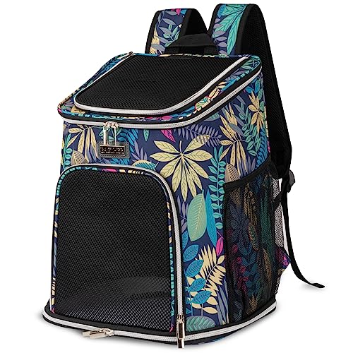 BAGLHER Cat Backpack Carrier, Mesh Pet Cat Carrier for Medium Small Dog Cat Puppy Kitten Bunny up to 18lbs, Dog Travel Backpack for Picnic Hiking Walking Cycling