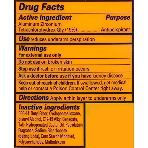 Arm & Hammer Ultramax Active Sport Anti-Transpirant Deostick, breit, 24 Stunden sauber, 79 g, 6 Stück