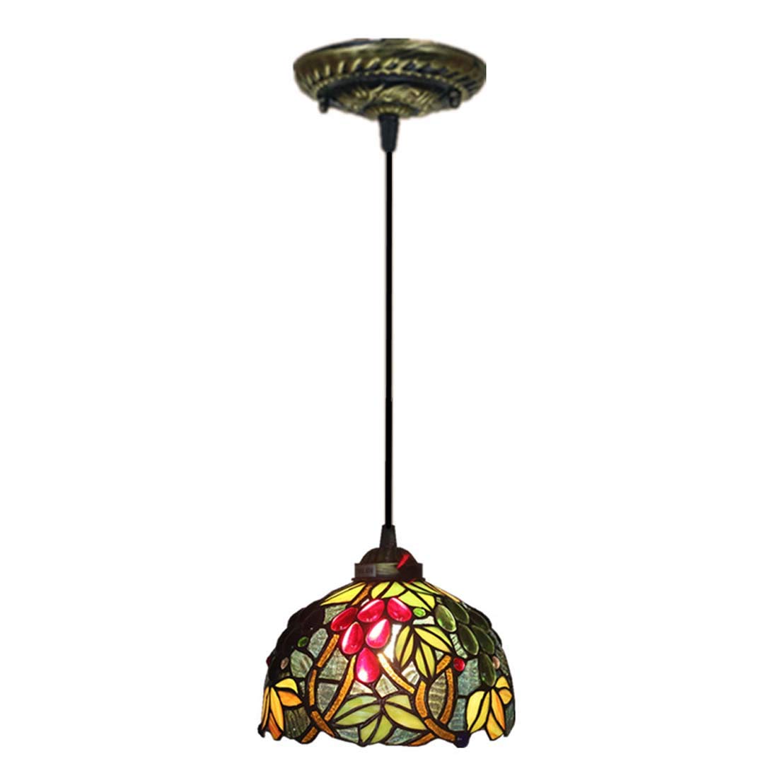 METTEOR Tiffany Style Chandeliers Pendant Hanging Light With 8 Inch Shade For Dining Room And Living Room (B1)