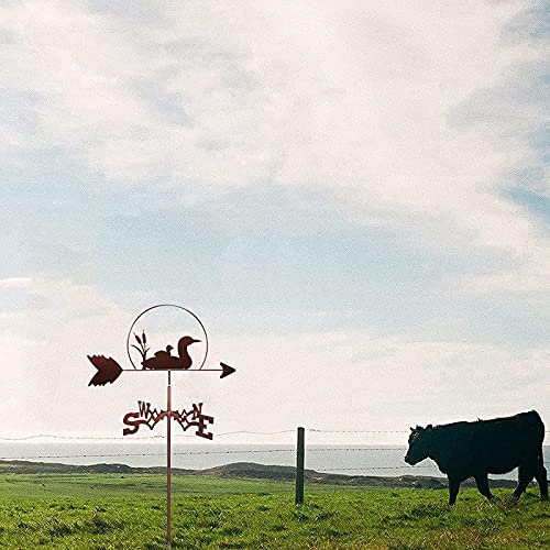Girouette de jardin scène de la ferme en fer pour animer vos extérieurs - 7