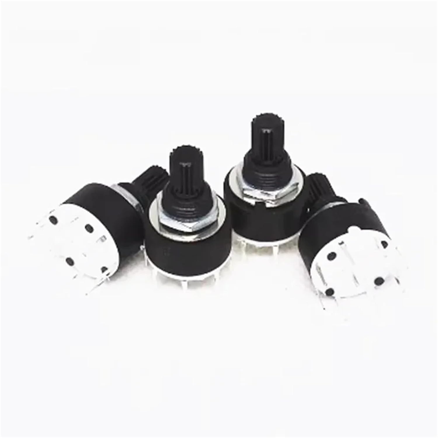 RS16 16mm Rotary Band Switch 2 Pole 3 4 Position 1 5 6 8 Handle 2/5Pcs(2P3T,5pcs)