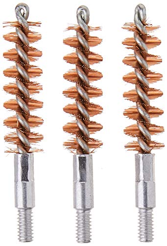 Tipton Handgun Bronze Bore Brush 3-Pack With .38/9Mm Premium Phosphor Bronze Bristles For Pistol Cleaning And Maintenance #TOP1
