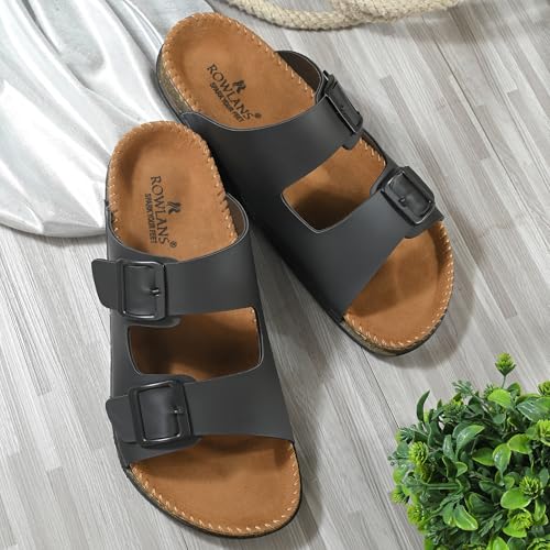 Image of ROWLANS Men's Ethnic Slippers - Elegant, Traditional & Comfortable Footwear