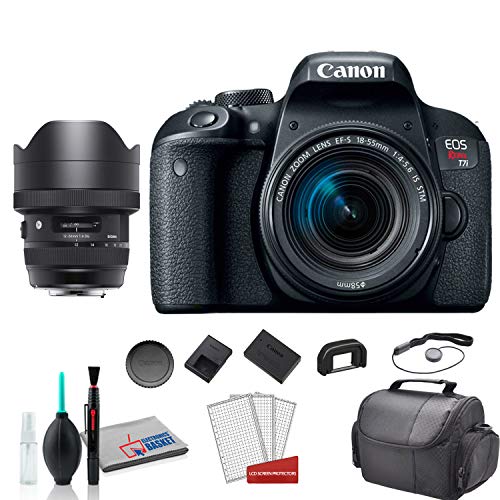 Sigma 12-24mm f/4 DG HSM �A�[�g�����Y Canon(205954)�p Canon EOS Rebel T7i �f�W�^����჌�t�J���� 18-55mm�����Y�t�� - ���ۃo�[�W����