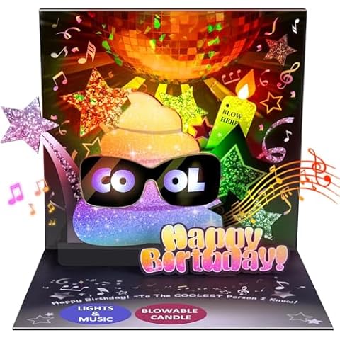Musical Pop-Up Birthday Card with Lights Cover