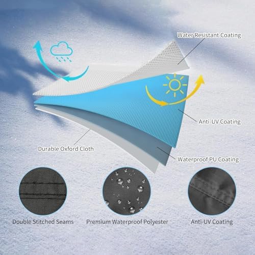 Snow Blower Cover for Toro 824-OES, Weatherproof Outdoor Snow Thrower Cover with Storage Bag, All Weather Heavy Duty Snow Blower Shield — view 2