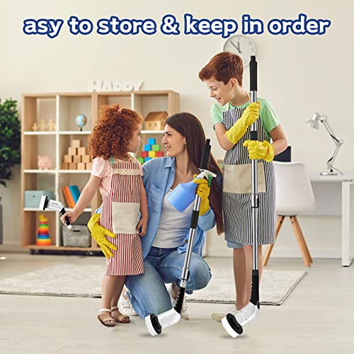 Ykyi Electric Spin Scrubber,Cordless Cleaning Brush,Shower Cleaning Brush With 8 Replaceable Brush Heads, Power Scrubber 3 Adjustable Speeds,Adjustable & Detachable Long Handle,Voice Broadcast #TOP6