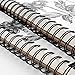 AGPTEK Sketch Book, Art Sketch Book 9''X12, 2 Packs (68lb/100g), Spiral Bound with Easy-to-Remove Pages, Great for Artists, Writers & Illustrators