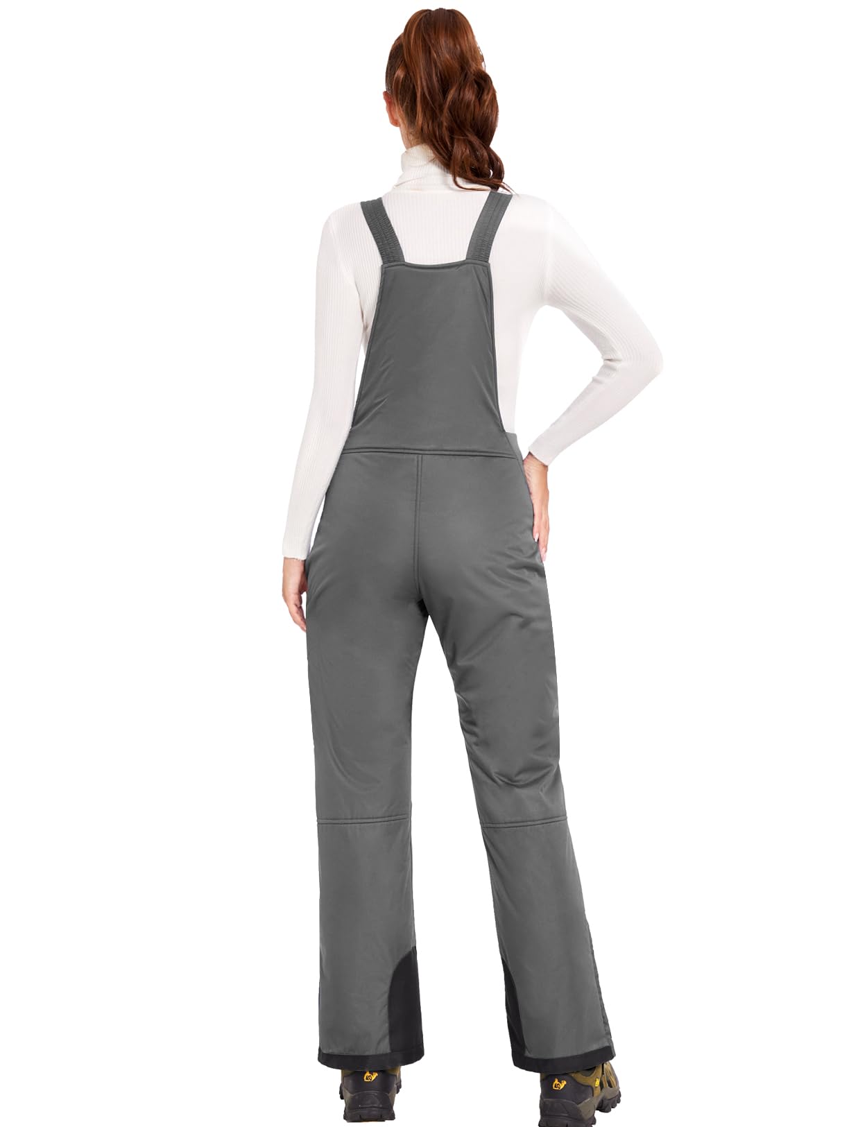 GEMYSE Donna Pantaloni da Sci Invernali Impermeabili Neve complessivi Tuta Snowboard con Bretelle Regolabili