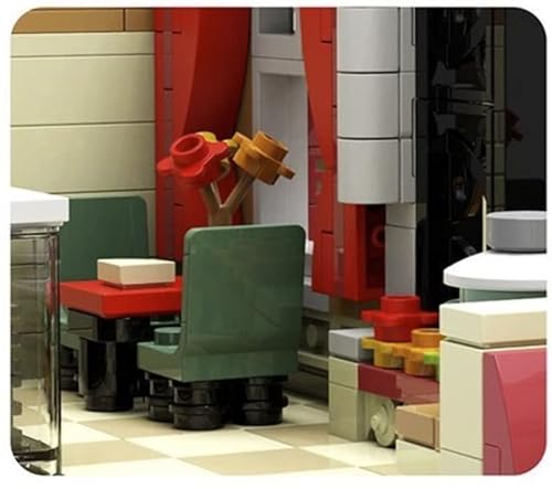 General Jim's Toy's Pizzeria Pizza Shop Street View 5588 Piece Modular Building Blocks Brick European Town Style House Model Building Bricks Toy - For Teens And Adults #TOP6