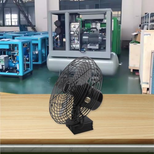 Ventilador de camping portátil recargable de metal de 8 pulgadas a batería 4